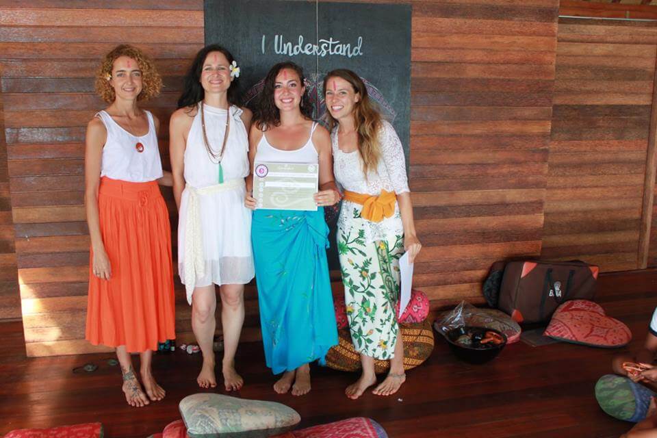 santosha yoga teacher training students graduation