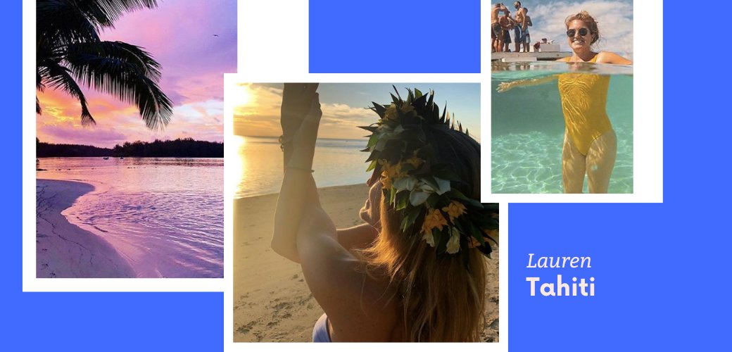 yoga teacher training graduate lauren in tahiti