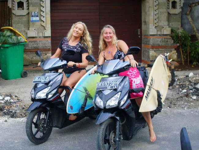 Santosha Sunny Richards, Surf Yoga retreat teacher training bali India