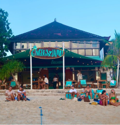 Happy, Healthy Cafe Vibes - Delicious On-Site Cafe Under our Yoga Shala - Nusa Lembongan, Bali - Santosha Yoga Institute