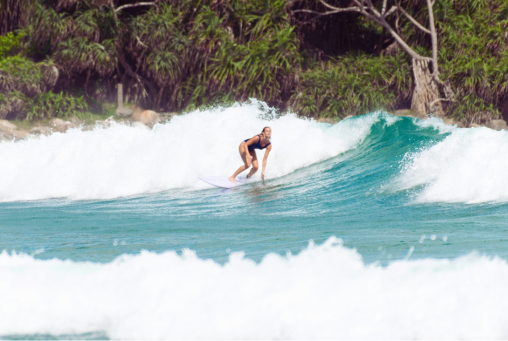 Santosha Yoga - Surfing the Waves on a Sunny Day